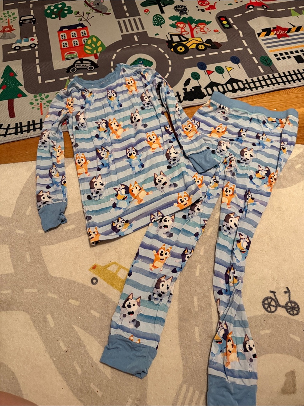 Little sleepies bluey pajamas